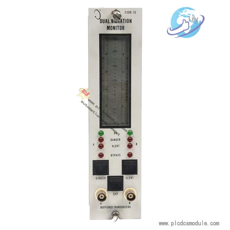 GE | Bentley Nevada | 3300/15-03-01-00-00-00-00 | Dual Vibration Monitor 