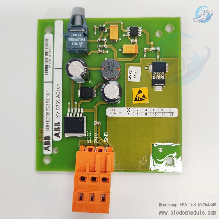 ABB XVC769AE101 3BHE006373R0101 Analogue input terminal boar