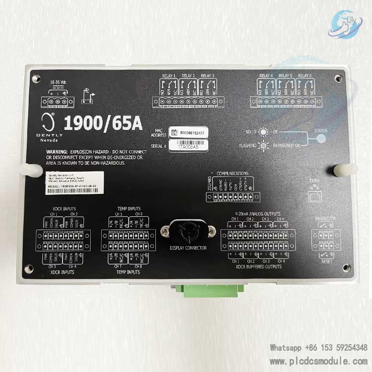 Bently Nevada 172323-01 1900/65A-01-01-04-IN-00 Purpose Equipment Monitor