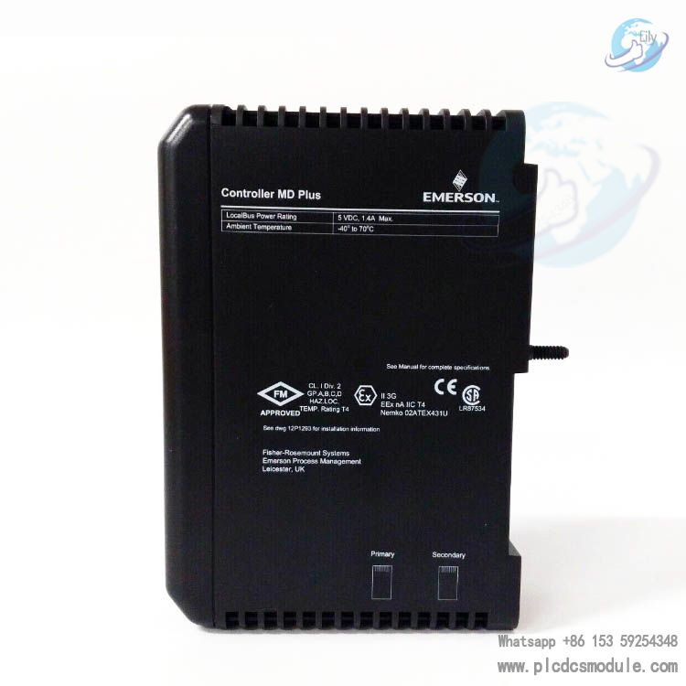 Emerson DeltaV VE3006 KJ2003X1-BB1 12P3439X012 Md Plus Contr