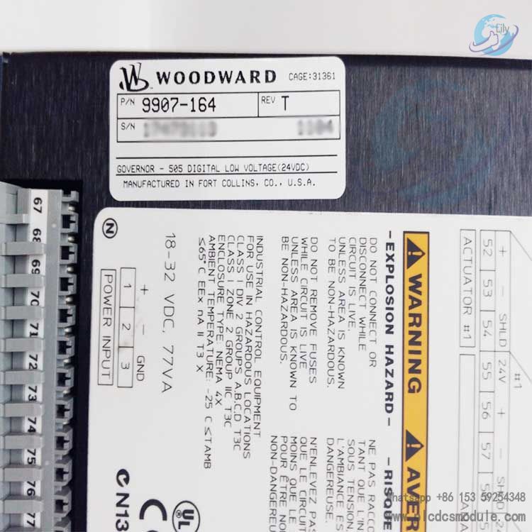 Woodward 9907-164 Steam Turbine Control Speed Controllers....jpg