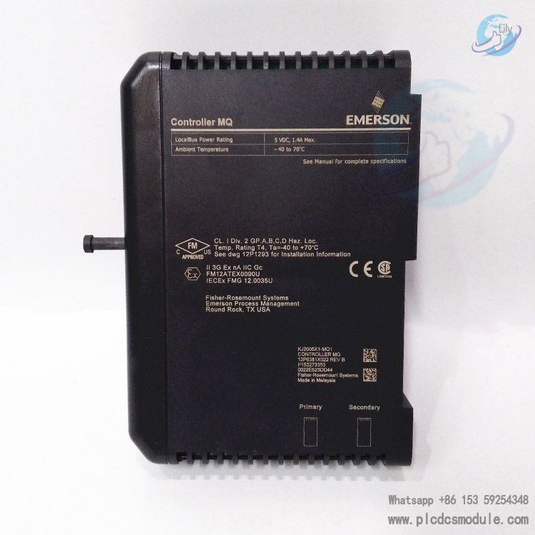 EMERSON VE3008 CE3008 KJ2005X1-MQ1 12P6381X042 DeltaV MQ Controller.....jpg