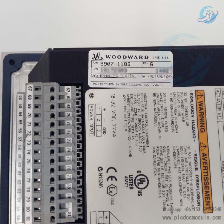 Woodward 9907-1183 Steam Turbine Digital Governor 505E Turbine Control...jpg