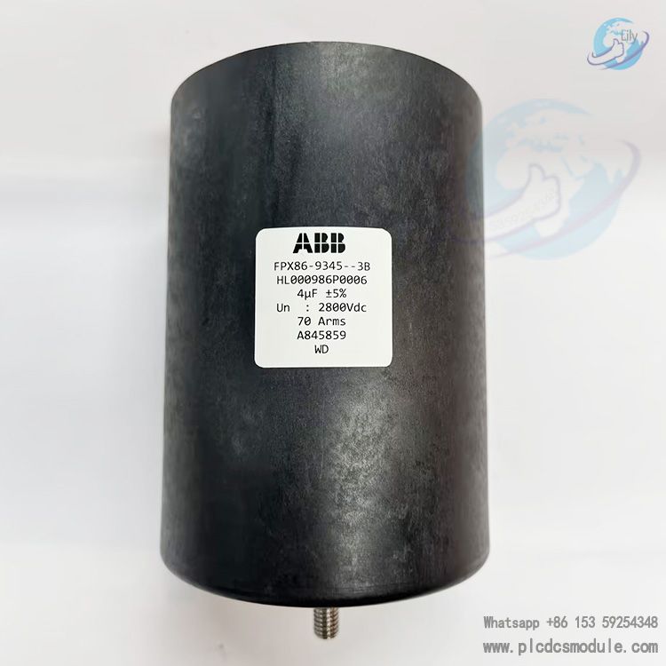 ABB 3BHL000986P0006 CAPACITOR 4UF,2800VDC,70A