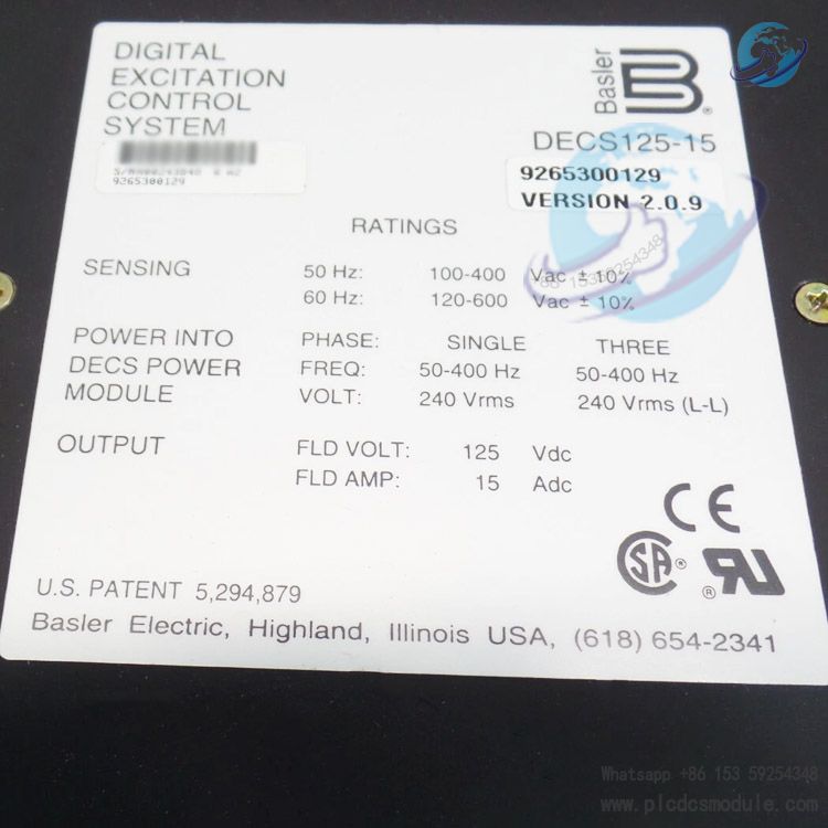 Basler Electric DECS125-15-B1C5V Digital Excitation Controller..jpg