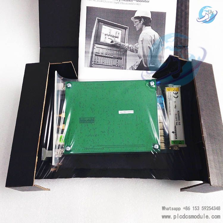 EMERSON A6110 9199-00001 AMS 6500 Shaft Relative Vibration Monitor.jpg
