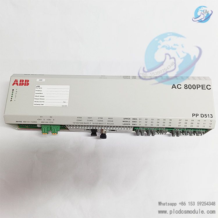 ABB PPD513A0E-110110 3BHE039724R0E41 AC 800PEC Controller module.jpg