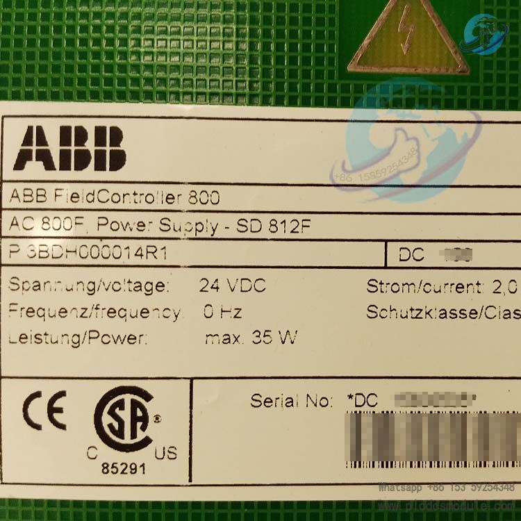 ABB SD812F 3BDH000014R1 AC800F Power Supply module....jpg