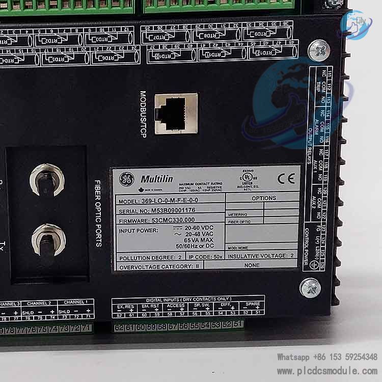 GE Multilin 369-LO-0-M-F-E-0-0 Motor Management Relay....jpg