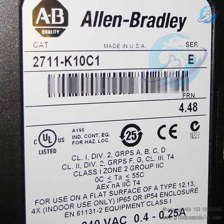 Allen Bradley 2711-K10C1 Panelview1000