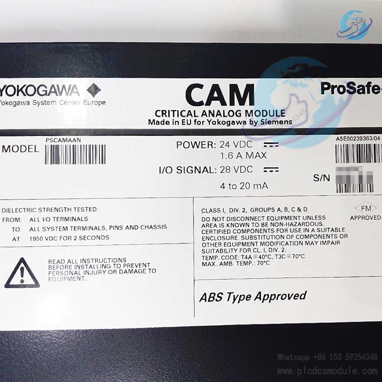 YOKOGAWA PSCAMAAN A5E0023936304 CRITICAL ANALOG MODULE.jpg