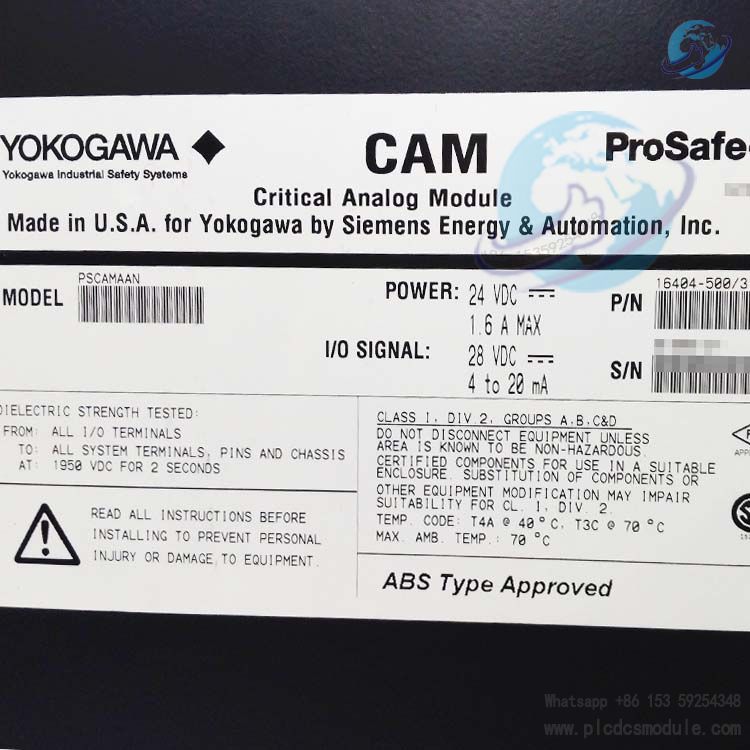 YOKOGAWA PSCAMAAN 16404-5003 CAM Critical Analog Module.jpg