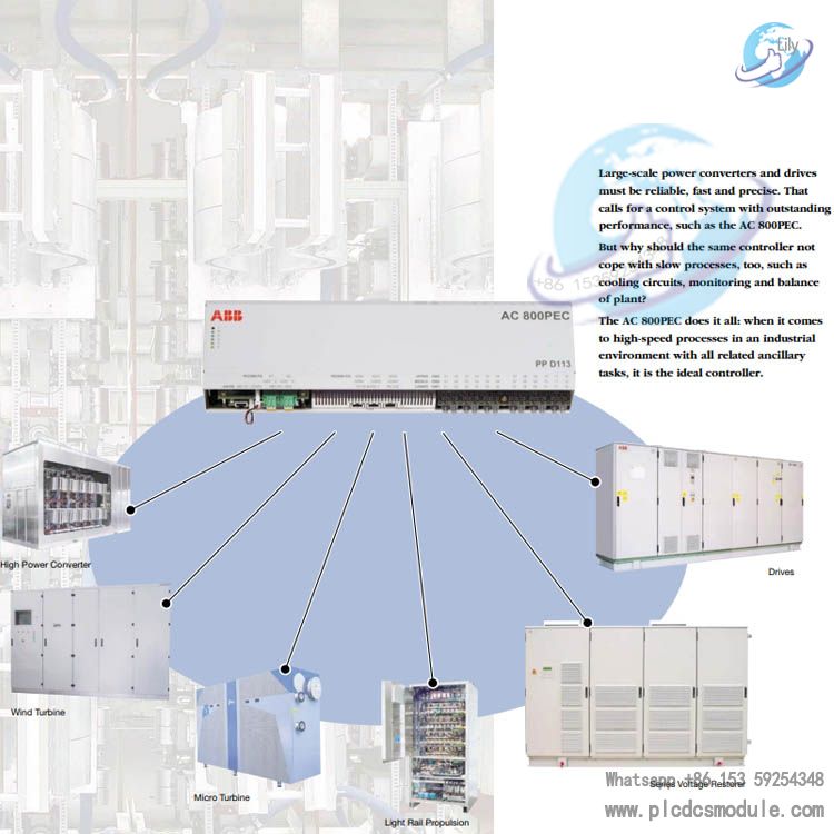 ABB AC 800PEC The Ultimate High-Speed Controller for Power Electronics & Industrial Automation