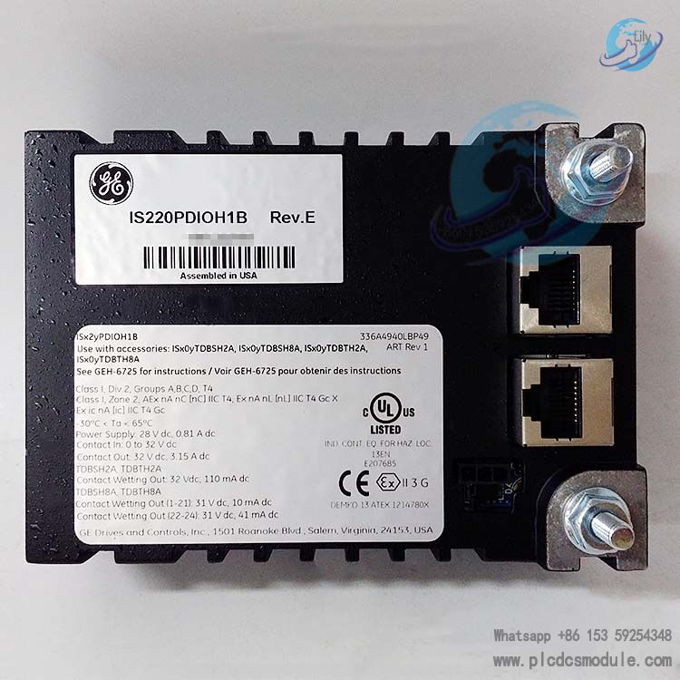 GE IS220PDIOH1B 336A5026ADP6 Discrete I O Pack Mark VIe PLC Module..jpg