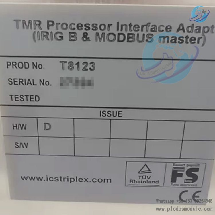 ICS TRIPLEX T8123 TMR Processor Interface Adaptor.jpg