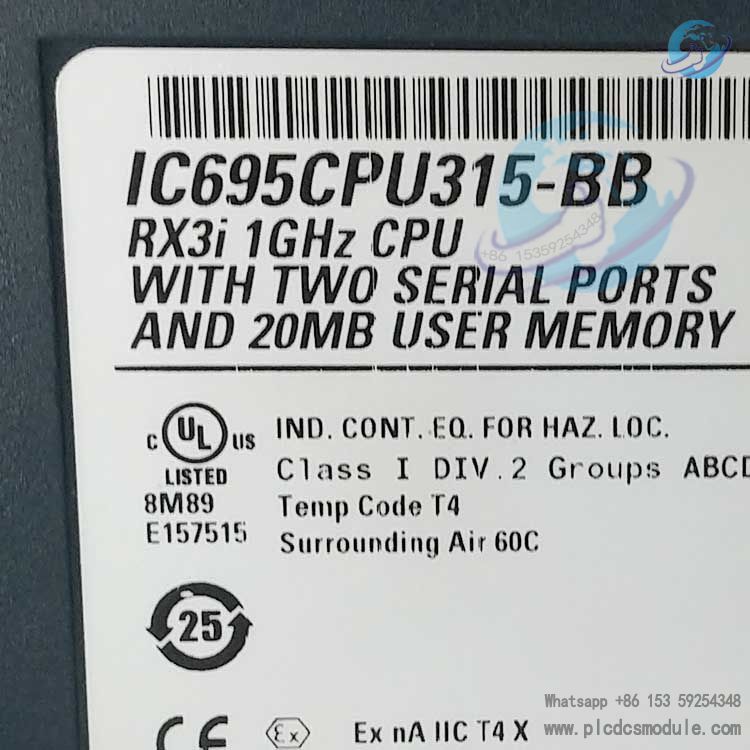 GE IC695CPU315-BB PACSystems RX3i CPU module(1).jpg