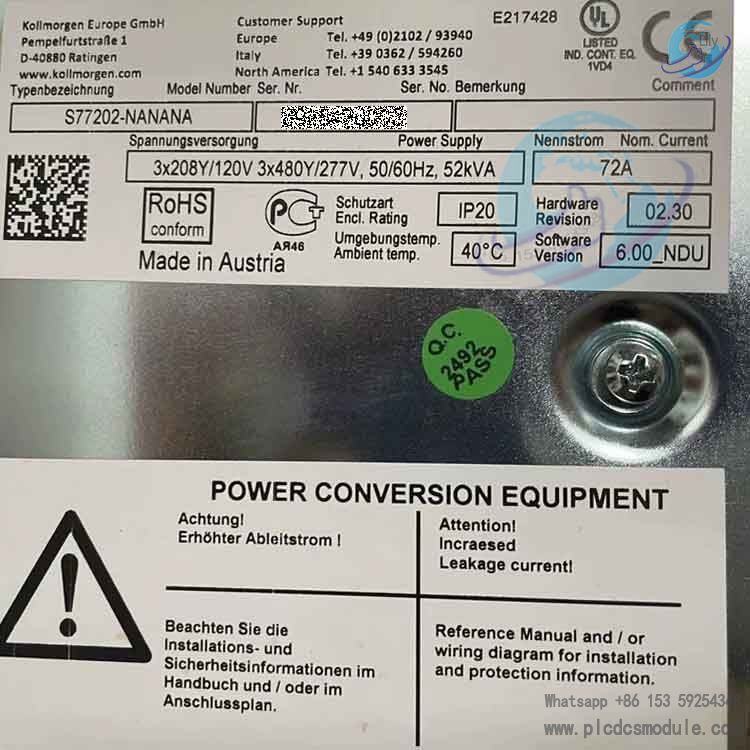 Kollmorgen S77202-NANANA servo driver(1).jpg